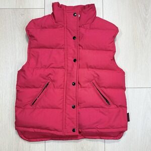 VTG 90s Gymboree Red Down Puffer Vest Kids M/L Nylon Warm Winter Outerwear‎